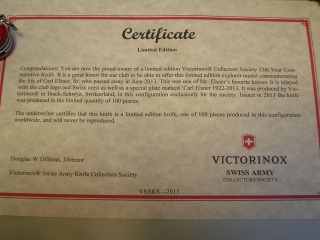 VSAKCS Explorer certificate