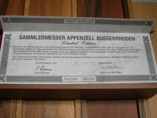 Kantonsmesser Certificate
