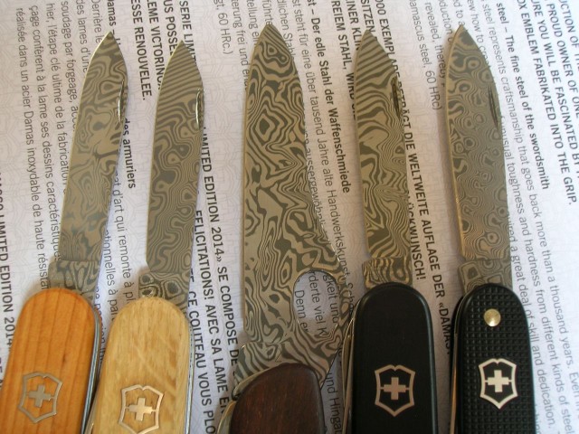 Damascus knives 2010 - 2014 blades