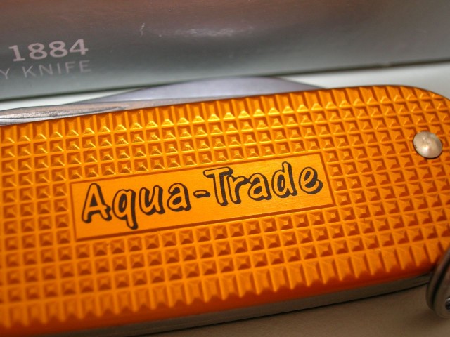 Cadet black-orange Aqua-Trade print