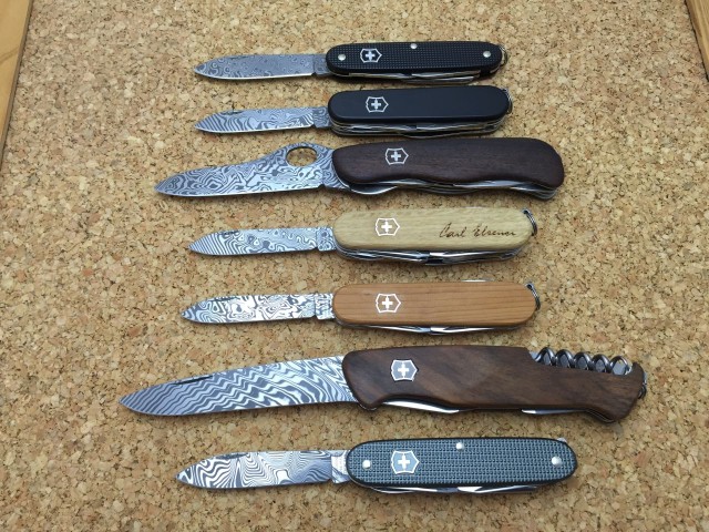 Damascus knives from 2010 till 2016